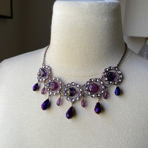 Liz Claiborne necklace with purple tones